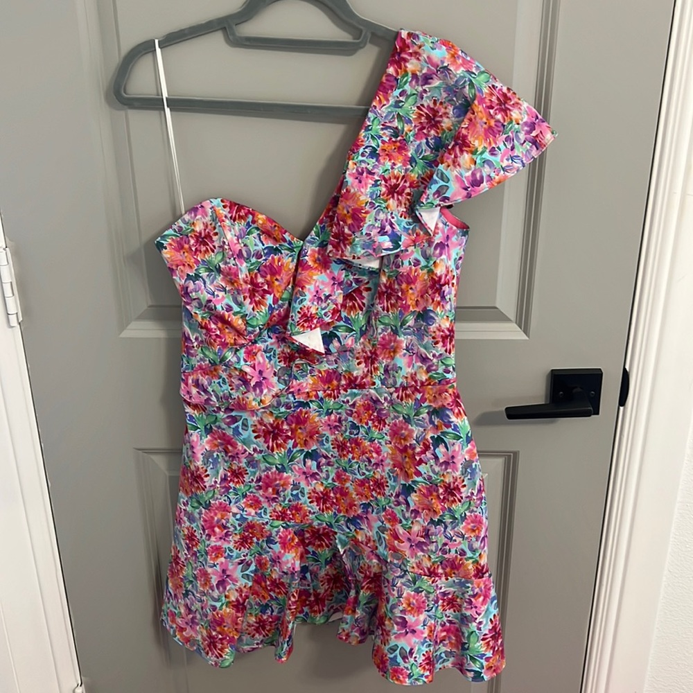 Amanda Uprichard one shoulder dress